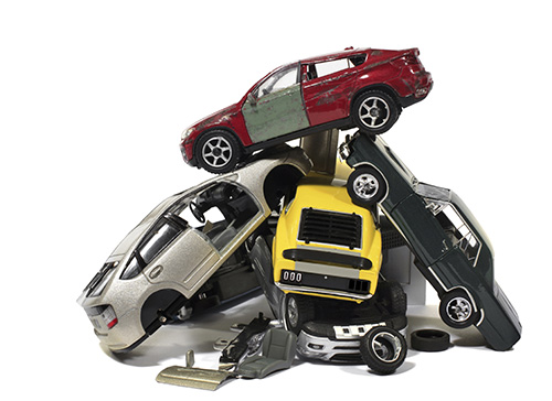 picture of a car wreck pileup